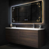 Espejo LED Rectangular | Botones táctiles | Función antivaho | Temperatura de color ajustable - Reyze Seria Good Vibes Model 5